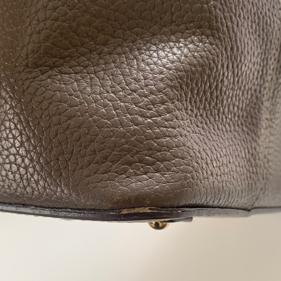 Dooney and Bourke Pebble Grain Lexington Taupe Tote Bag - Picture 12 of 15